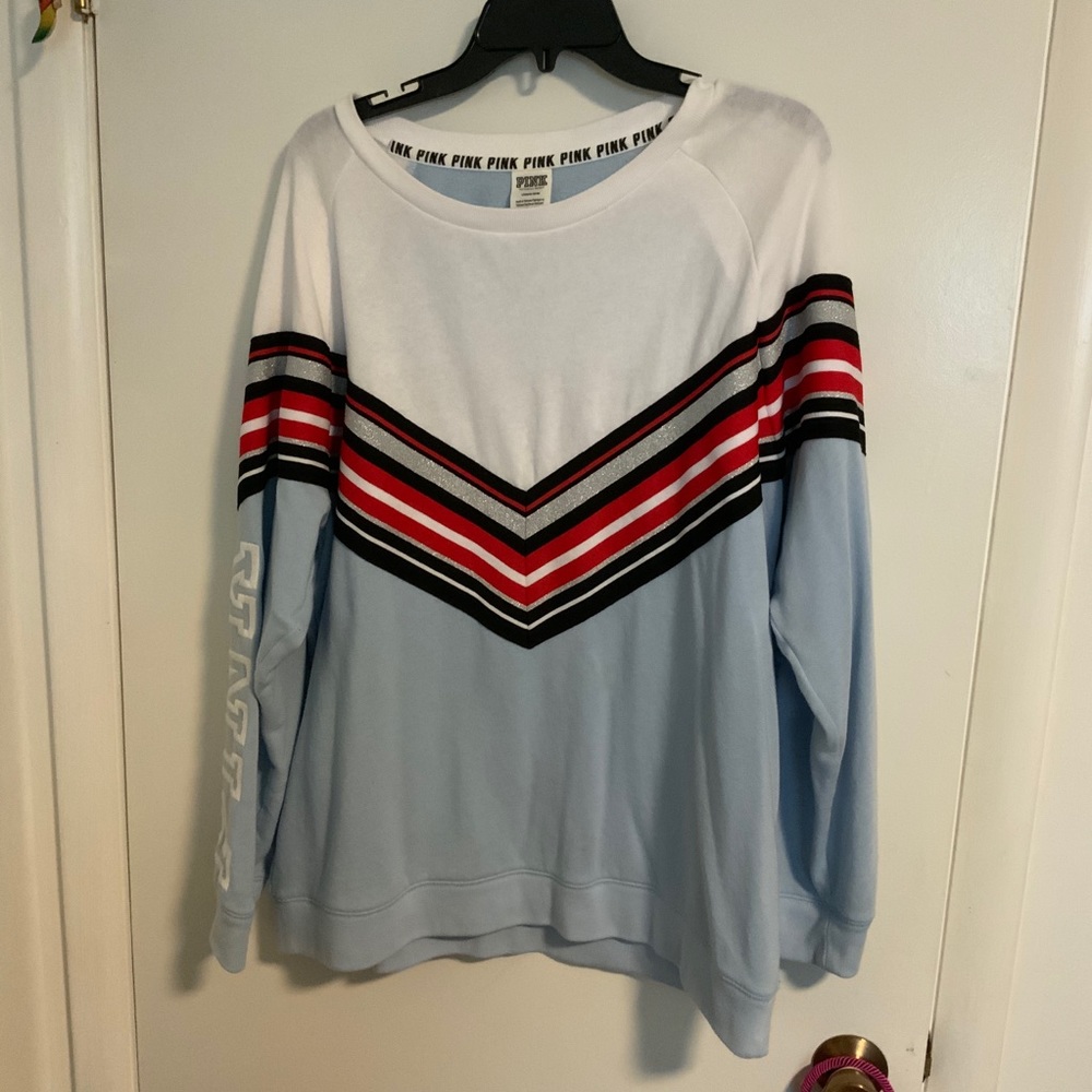 Victoria’s Secret PINK Chevron Blue Sleep Shirt
